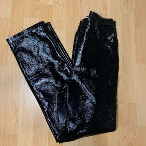 Aritzia - melina pant (shiny vegan leather)